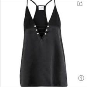 Cami NYC black silk The Riley camisole